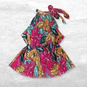 maeve by anthropologie floral halter top